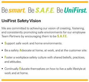 UniFirst Safety Vision - Support, Advocate, Foster, Educate (SAFE)